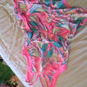 A athletic works romper with stretchy fabric